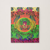 かわいいニース&ラブリーフローラモチアアートプリントデザイン ジグソーパズル (縦)