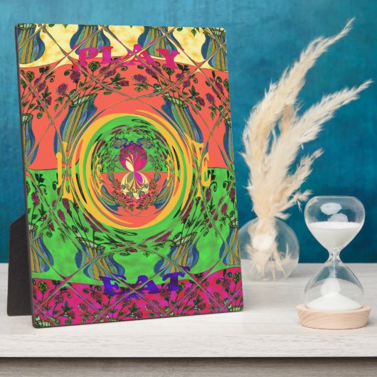 かわいいニース&ラブリーフローラモチアアートプリントデザイン フォトプラーク (側面)