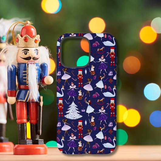 かわいいネイビーナートクラッカー クリスマスパターン Case-Mate iPhoneケース