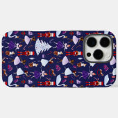 かわいいネイビーナートクラッカー クリスマスパターン Case-Mate iPhoneケース (裏面 (横))