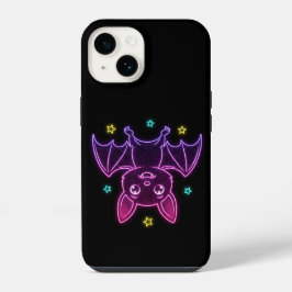 かわいいネオンのかわいいコウモリのハロウィン携帯ケース iPhone 14ケース