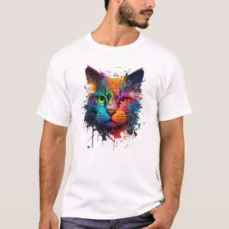 かわいいネオンインクはねTシャツ Tシャツ