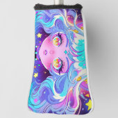 かわいいネオンキャットフルソナファーリアニメガール ゴルフヘッドカバー (回転90)