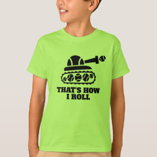 かわいいネオングリーンの子ども用テニスTシャツ Tシャツ