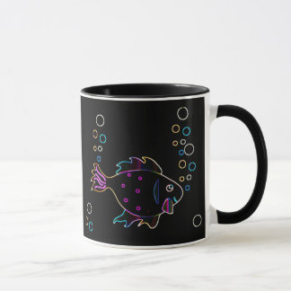 かわいいネオンフィッシュマグカップ マグカップ