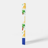 かわいいネオン水彩恐竜のパターン iPhoneケース (右側面)