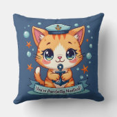 かわいいネコちゃんがアンカーを操舵するよ♪ クッション (裏面)