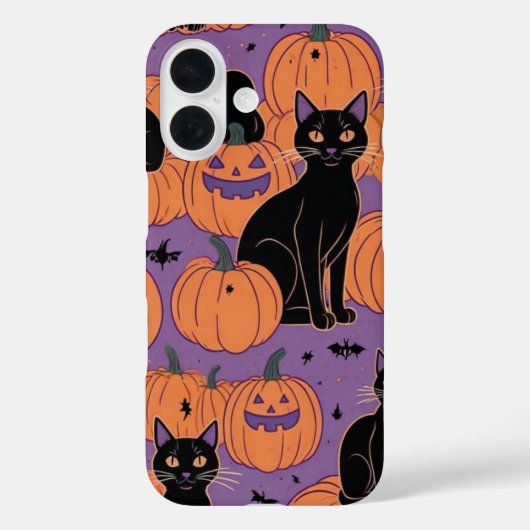 かわいいネコとカボチャ Case-Mate iPhoneケース (裏面)