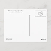 かわいいネコのスケーター冬の自然はがき ポストカード (裏面)