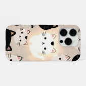 かわいいネコのビジュー iPhoneケース (裏面横)