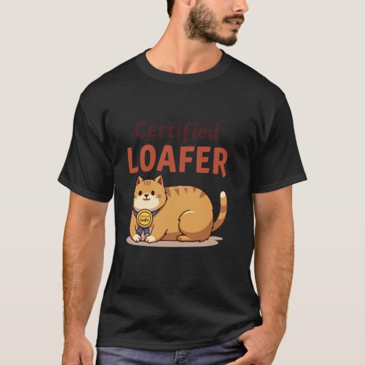 かわいいネコのポーズ Tシャツ (正面)