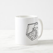 かわいいネコのマグカップ – 猫好きに最適！ コーヒーマグカップ (正面右)