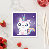 かわいいネコユニコーン スタンダードカクテルナプキン (インサイチュ)