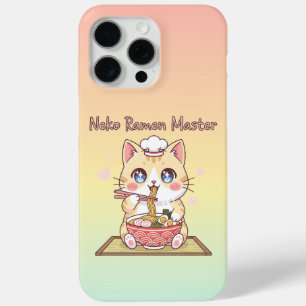 かわいいネコラーメン・マスター ねこ料理シェフ iPhone 15 PRO MAXケース