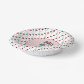 かわいいネコ愛国的誕生日ふりかけるパーティー ペーパーボウル (傾斜あり)