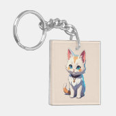 かわいいネコ猫チャーム キーホルダー (正面左)