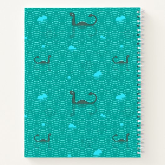 かわいいネシーズアイスバーグと魚のレシピ手帳 ノートブック (裏面)