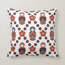 かわいいネスティングドール装飾用クッション