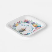 かわいいネズミがパーティー帽子 ペーパープレート (傾斜あり)