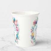 かわいいネズミがパーティー帽子 紙コップ (左)