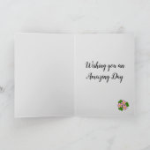 かわいいネズミが月のカードを見る カード (内部)