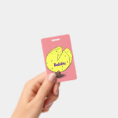 かわいいネズミとチーズの漫画イラスト バッジ (手持ち)