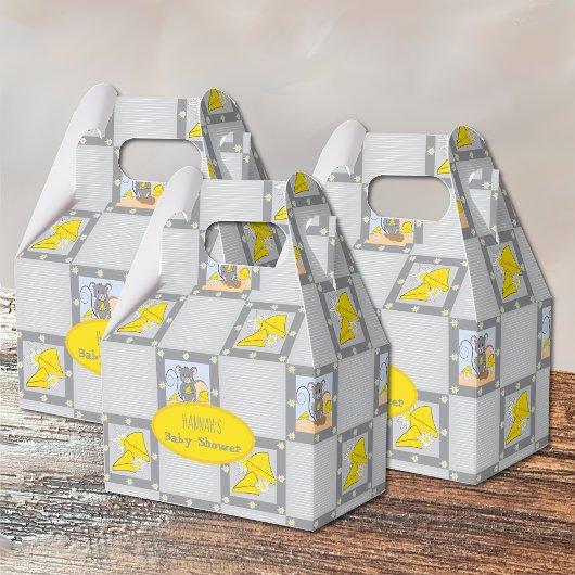 かわいいネズミとチーズ男女兼用の愛用ボックス フェイバーボックス