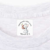 かわいいネズミとリンゴを愛して手作り ラベル (貼付)