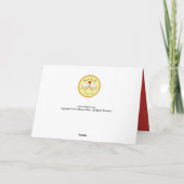 かわいいネズミと猫のクリスマス カード (裏面)