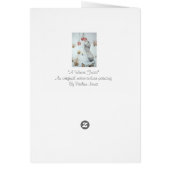 かわいいネズミと赤いベリーの雪のシーン野生動物 (裏面)