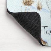 かわいいネズミと赤い果実の雪のシーン野生生物アート マウスパッド (コーナー)