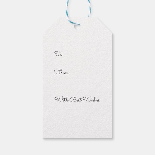 かわいいネズミと雪だるまメリークリスマス ギフトタグ (裏面)