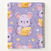 かわいいネズミのデザイン オリジナルグッズ ノートブック (裏面)