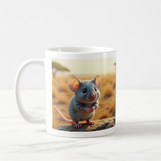 かわいいネズミのマグカップ - 愛らしい陶器のコーヒーカップ コーヒーマグカップ