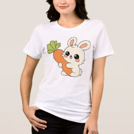かわいいネズミの女性Tシャツ トライブレンドＴシャツ