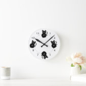 かわいいネズミの子どもの寝室 ラウンド壁時計 (ホーム)