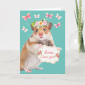 かわいいネズミの母の日 シーズンカード (正面)