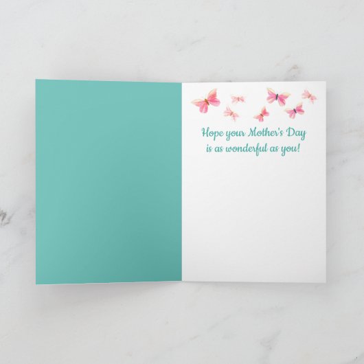 かわいいネズミの母の日 シーズンカード (内部)