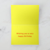 かわいいネズミの誕生日カード カード (内部)