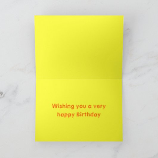 かわいいネズミの誕生日カード カード (内部)