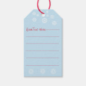 かわいいネズミの雪景色の野生動物のクリスマス ギフトタグ (正面)