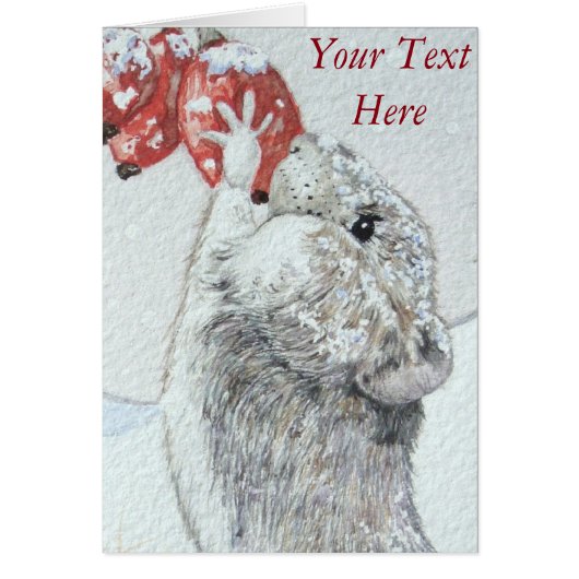 かわいいネズミの雪景色 (正面)