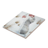 かわいいネズミの雪景色 タイル (側面)