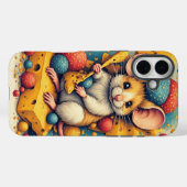 かわいいネズミのiPhone / iPadケース Case-Mate iPhoneケース (裏面 (横))