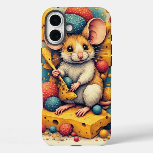 かわいいネズミのiPhone / iPadケース Case-Mate iPhoneケース (裏面)
