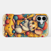 かわいいネズミのiPhone / iPadケース iPhoneケース (裏面横)
