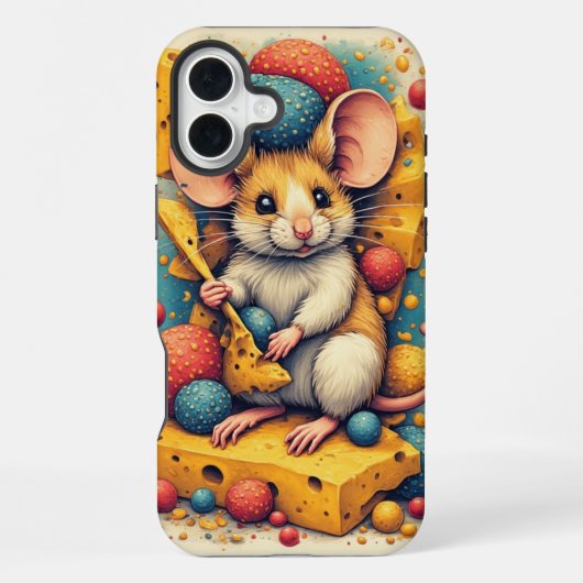 かわいいネズミのiPhone / iPadケース iPhoneケース (裏面)