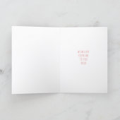 かわいいネズミは私のバレンタインデーのカード サンキューカード (内部)