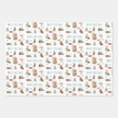 かわいいネズミ読ズの本メリークリスマス ラッピングペーパーシート (正面)