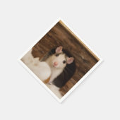 かわいいネズミ スタンダードカクテルナプキン (角)